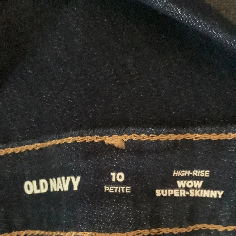 Old Navy Women's Blue Jeans NWT Size 10P. High Rise WOW Super Skinny Dark Indigo - Picture 5 of 5